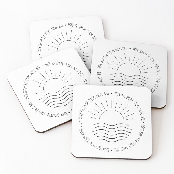 Item preview, The Sun Will Always Rise Line Art Black designed and sold by MinimalMoodsArt.