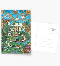 Stages of Meditation, Elephant Eastern Art Postcards