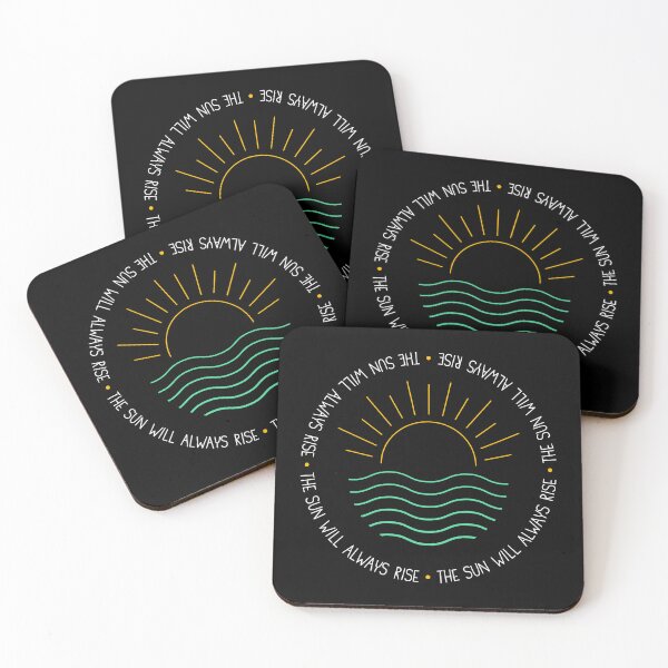 Item preview, The Sun Will Always Rise Line Art Colorful White designed and sold by MinimalMoodsArt.