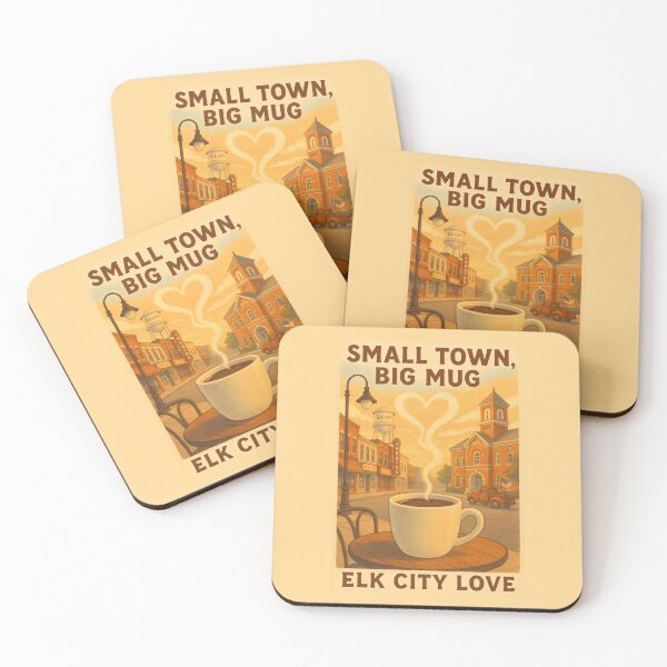 Item preview, SMALL TOWN BIG MUG ELK CITY LOVE  designed and sold by DemureArtsy.