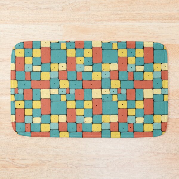 Item preview, Hand Illustrated Cube Pattern of Summer Colors designed and sold by Reugba.