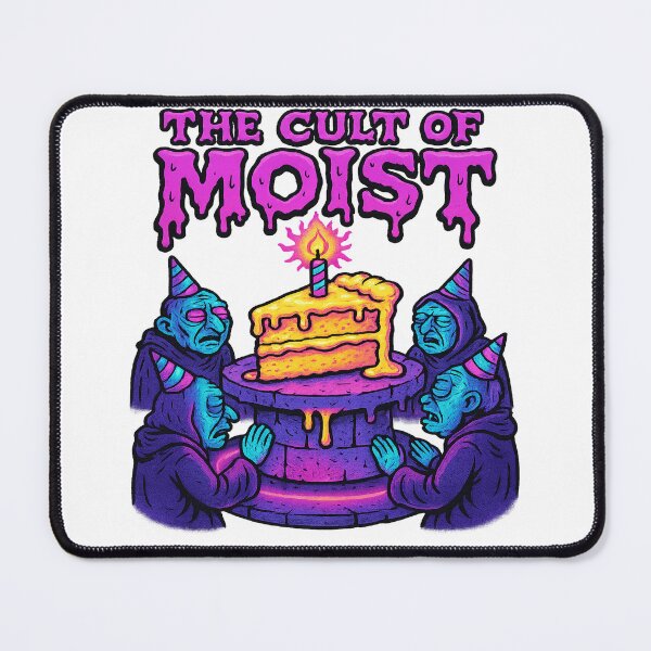 Item preview, The Cult of Moist - Forbidden Cake Ritual designed and sold by POD DYNASTY | Original Print On Demand T-Shirt Graphics.