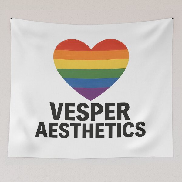 Item preview, Vesper Aesthetics – Pride Heart Logo Design designed and sold by ALVISION-CREATE.