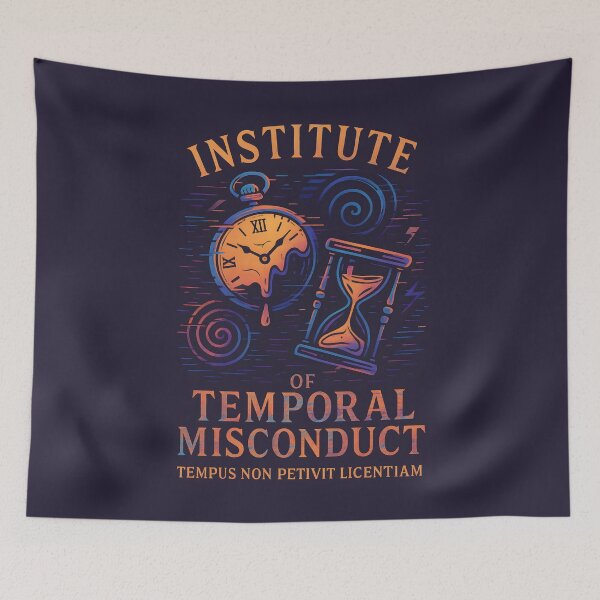 Item preview, Time Travel Glitch Academy Emblem | Institute of Temporal Misconduct designed and sold by Chaotic Good Mood Designs.