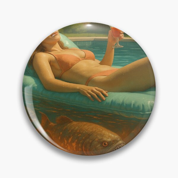 Item preview, Oh, It's OK…Are You Sure? (Piranha Pool) designed and sold by GalenaDeco.