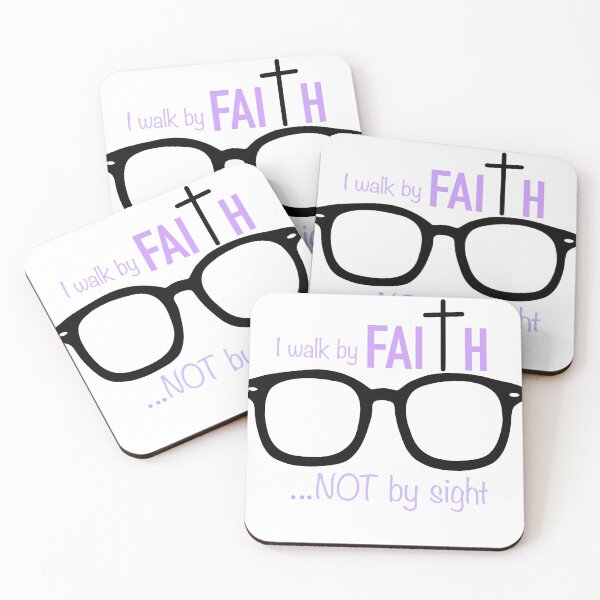 Item preview, "I walk by faith not by sight" with Glasses designed and sold by Ag4Jesus1.