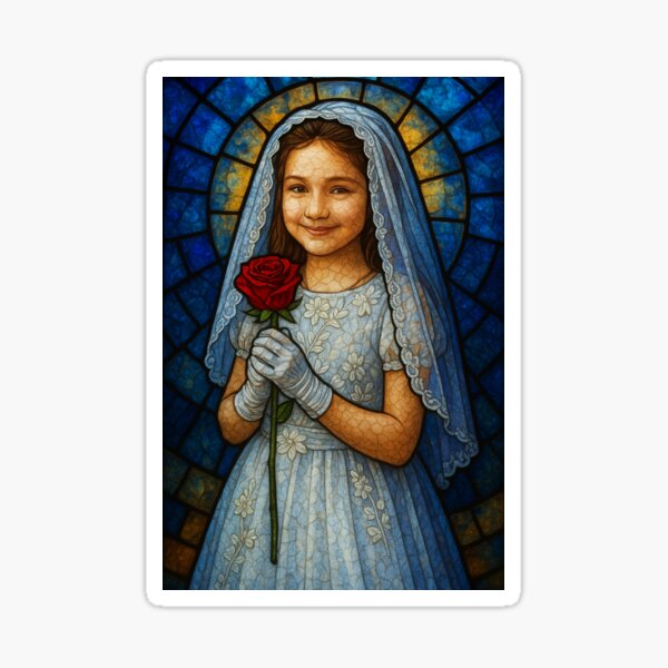 Item preview, First Communion Brunette girl designed and sold by diamondtear1979.