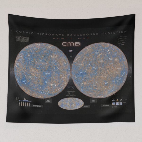 Item preview, Cosmic Background World Map! designed and sold by Pablo Carlos Budassi.