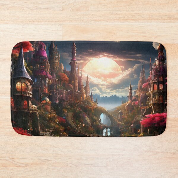 Item preview, A Fantasy World With Castles And Bridges designed and sold by Sonja818.