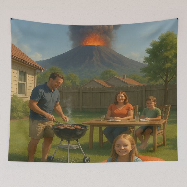 Item preview, Oh, It's OK…Are You Sure? (Vesuvius BBQ) designed and sold by GalenaDeco.