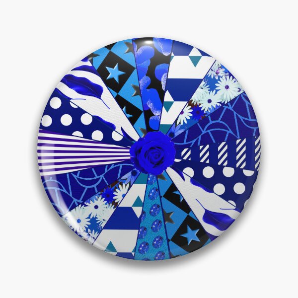Item preview, Patchwork quilt with blue and white finish designed and sold by TerenceLacey.