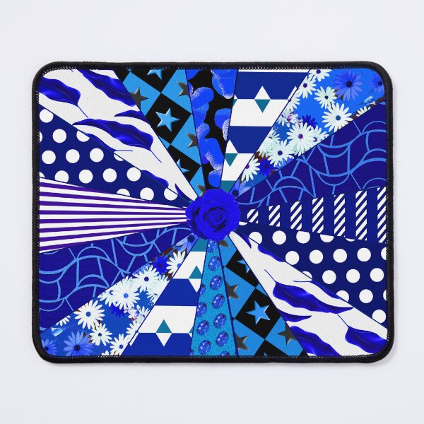 Item preview, Patchwork quilt with blue and white finish designed and sold by TerenceLacey.