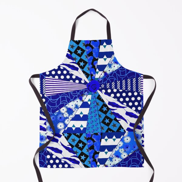 Item preview, Patchwork quilt with blue and white finish designed and sold by TerenceLacey.