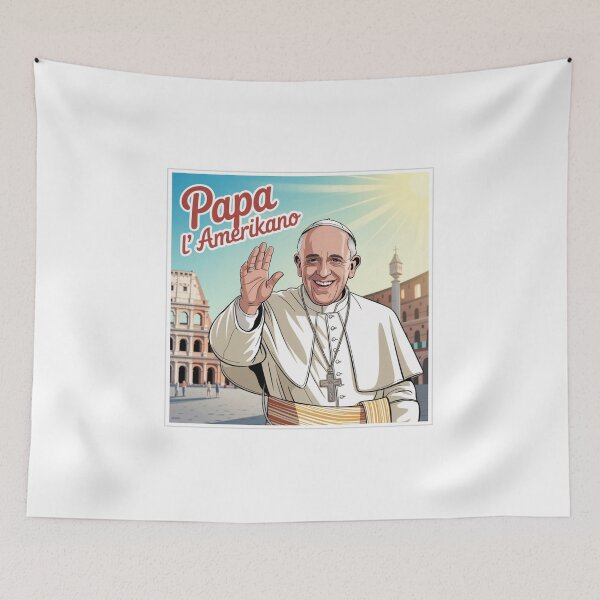 Item preview, Pope Amerikano - Leon Pop-Art – The cool saint with a modern look designed and sold by KolbaVison.