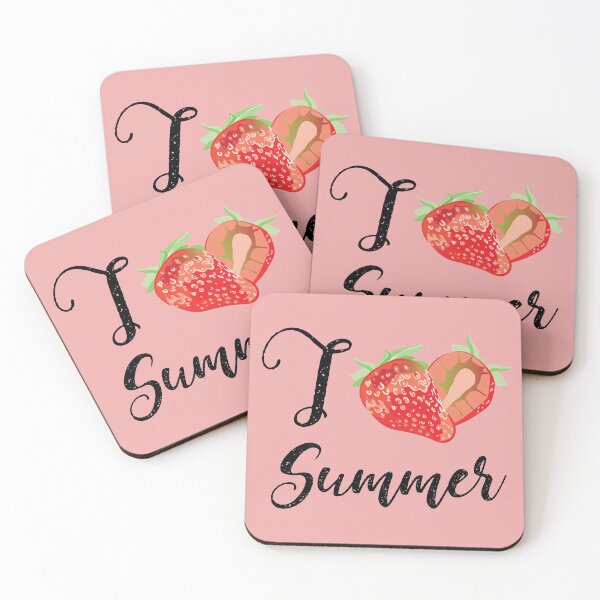 Item preview, I love summer Strawberry heart designed and sold by Arch4Design.
