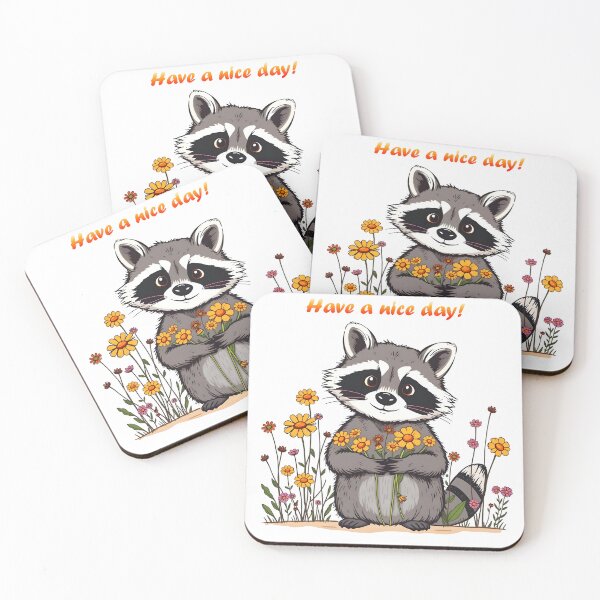 Item preview, Cute Trendy Little Raccoon Collection designed and sold by TrendyDesigne412.