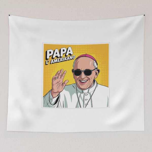 Item preview, Pope Amerikano - Leon Pop-Art – The cool saint with a modern look designed and sold by KolbaVison.