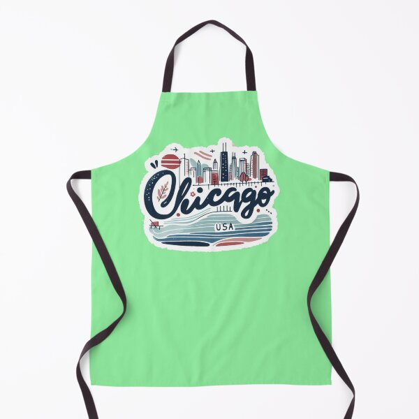 Item preview, Chicago USA Minimalist Watercolor Cityscape Sticker, designed and sold by PaintMeWorld.