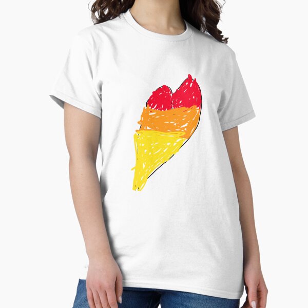Vista previa del artículo con la obra «Corazón arcoiris», diseñado y vendido por Cora-Scribbles.