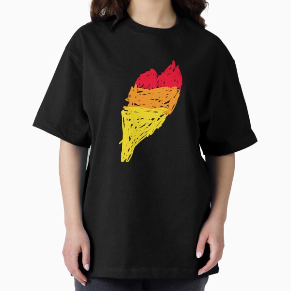 Vista previa del artículo con la obra «Corazón arcoiris», diseñado y vendido por Cora-Scribbles.