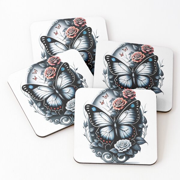 Item preview, Elegant Black Butterfly Rose designed and sold by youme63.