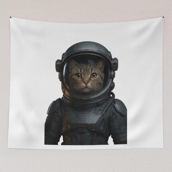 Item preview, Galactic Feline Explorer | Space Cat Astronaut Art designed and sold by DibujandoPorfa.