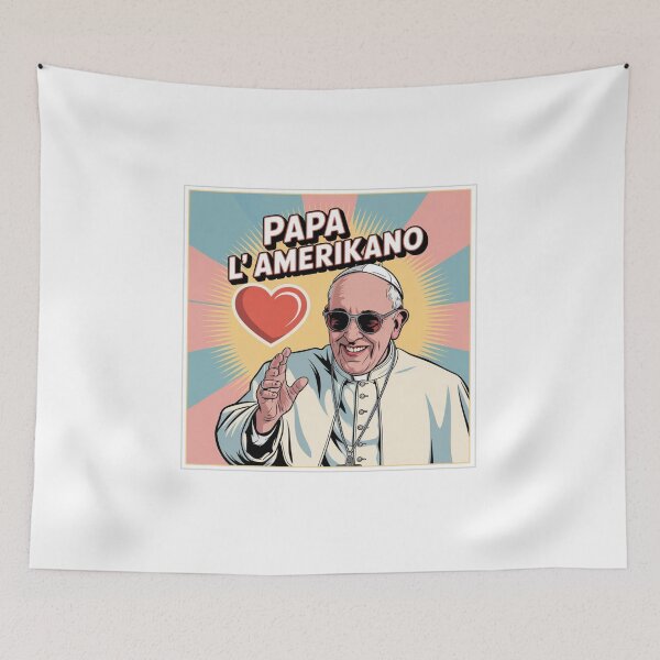 Item preview, Pope Amerikano - Leon Pop-Art – The cool saint with a modern look designed and sold by KolbaVison.