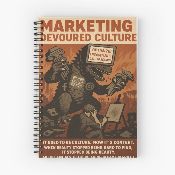 Item preview, Marketing Devoured Culture designed and sold by LOGOSINTERIUM.