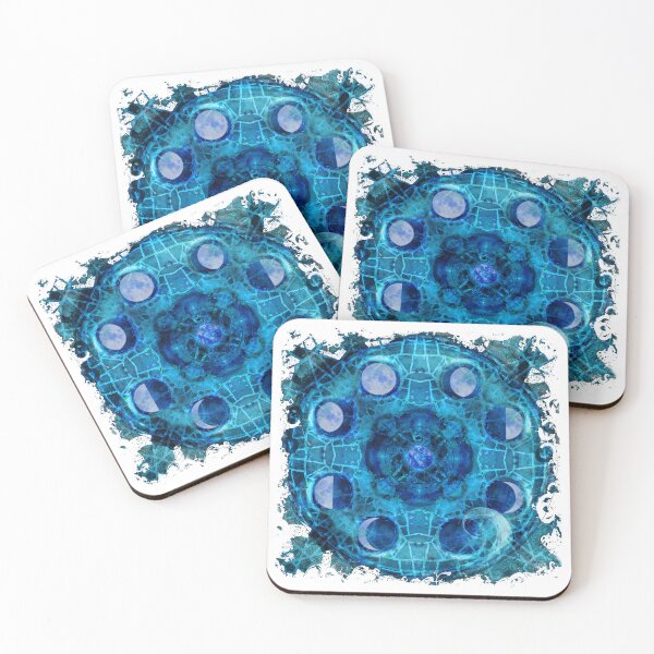 Item preview, Moon Phases - Cracked Paint Kaleidoscope designed and sold by Tortoise Productions.