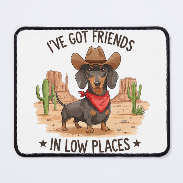 Item preview, Dachshund - I've Got Friends in Low Places - Low Rider designed and sold by Bichon Boutique.