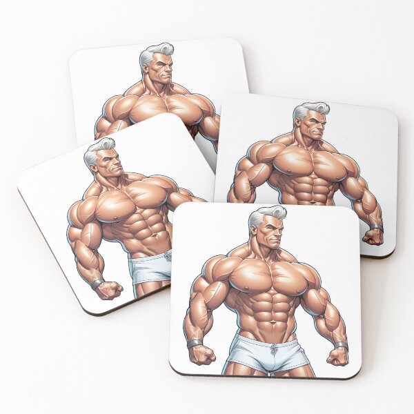 Item preview, Ultra Muscular Bodybuilder Sticker – Bold Fitness Art #112 designed and sold by ForeverPrintsOK.