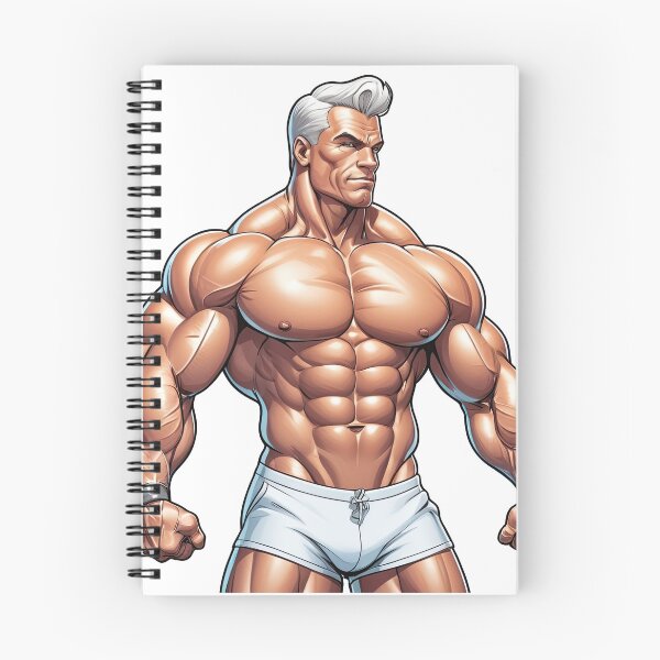 Item preview, Ultra Muscular Bodybuilder Sticker – Bold Fitness Art #112 designed and sold by ForeverPrintsOK.
