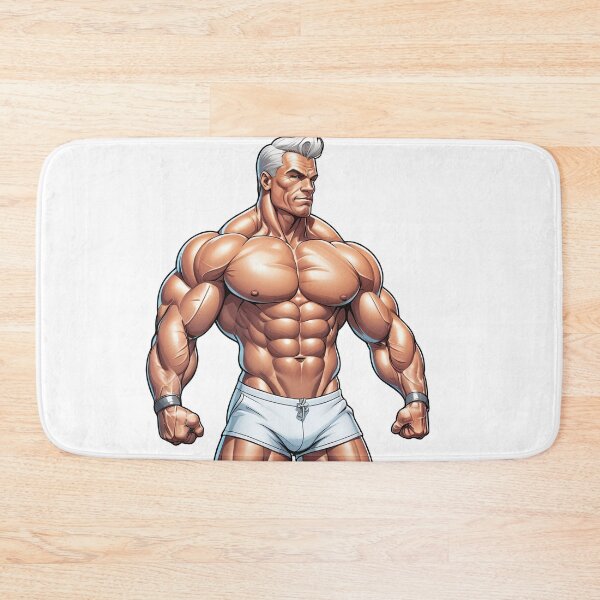 Item preview, Ultra Muscular Bodybuilder Sticker – Bold Fitness Art #112 designed and sold by ForeverPrintsOK.