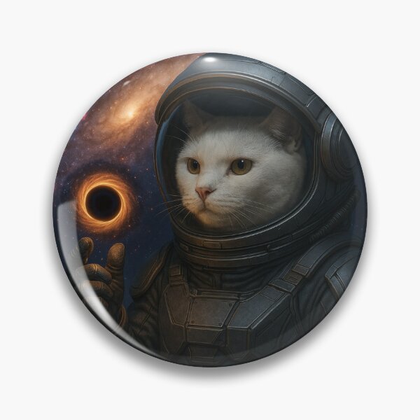 Item preview, Epic Space Cat | Black Hole Holder in Futuristic Suit designed and sold by DibujandoPorfa.