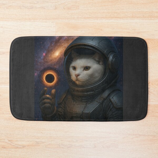 Item preview, Epic Space Cat | Black Hole Holder in Futuristic Suit designed and sold by DibujandoPorfa.