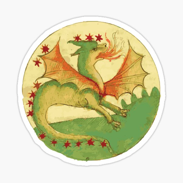 Item preview, Illuminated Manuscript Dragon designed and sold by FeminaFacti.