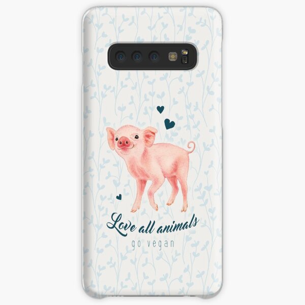 Smiling piglet by Maria Tiqwah Samsung Galaxy Snap Case