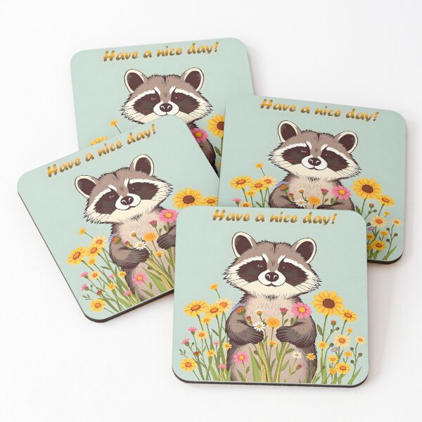 Item preview, Little Trendy Cute Raccoon Collection designed and sold by TrendyDesigne412.