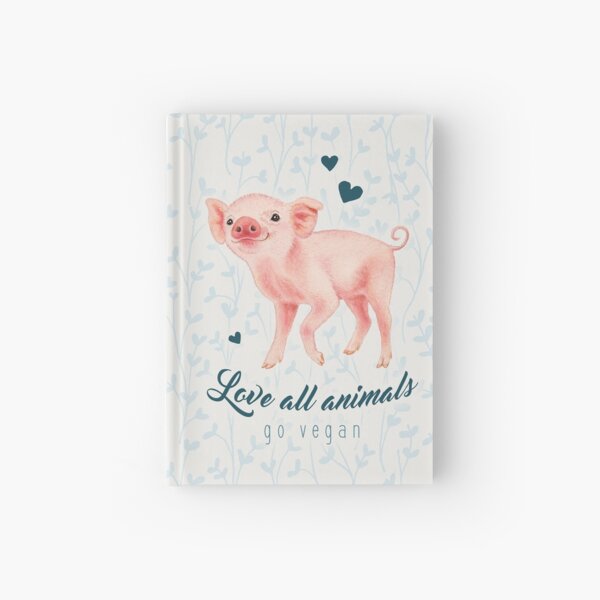 Smiling piglet by Maria Tiqwah Hardcover Journal