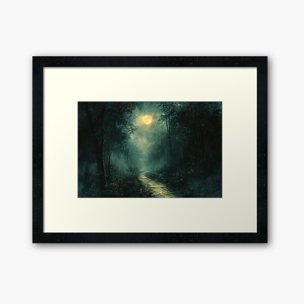 Item preview, Dark path through the forest, painting style designed and sold by ArtNames.