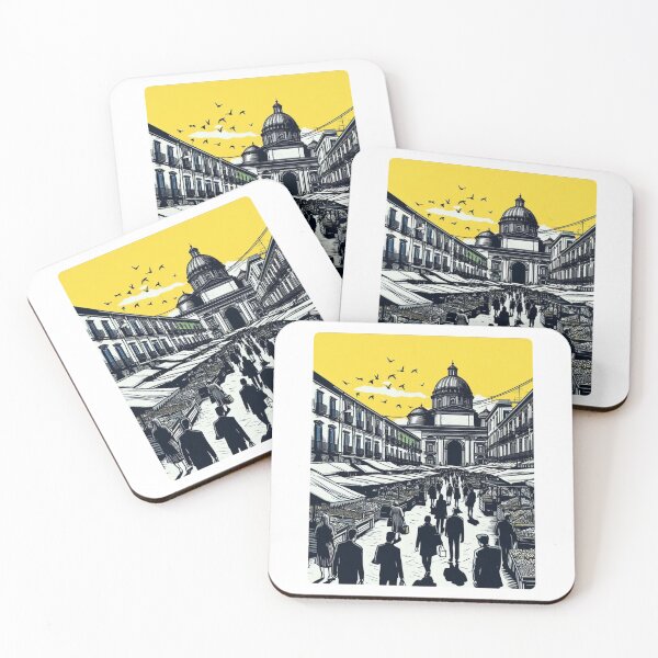 Item preview, Naples City Vector Art – Retro-Inspired AI Illustration for Travel Lovers, Urban Style Fans & Italian Design Enthusiasts designed and sold by knalpot-design.