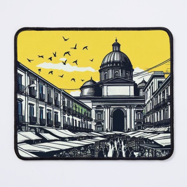 Item preview, Naples City Vector Art – Retro-Inspired AI Illustration for Travel Lovers, Urban Style Fans & Italian Design Enthusiasts designed and sold by knalpot-design.