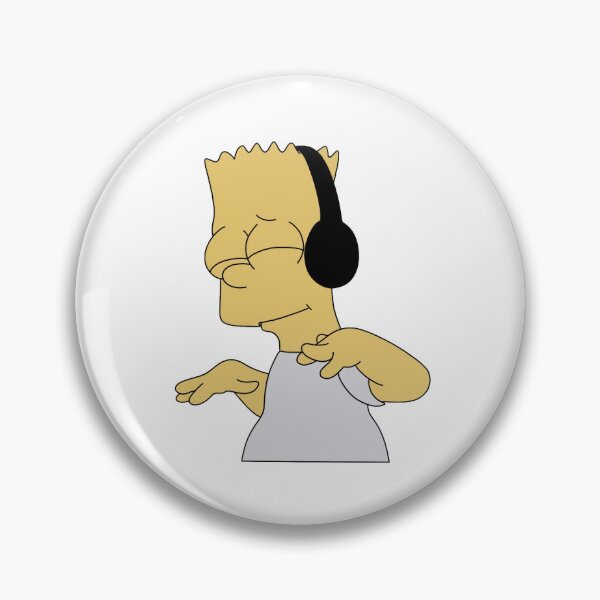 Item preview, Bart Simpson Listening to Music designed and sold by WillowTreeArt.