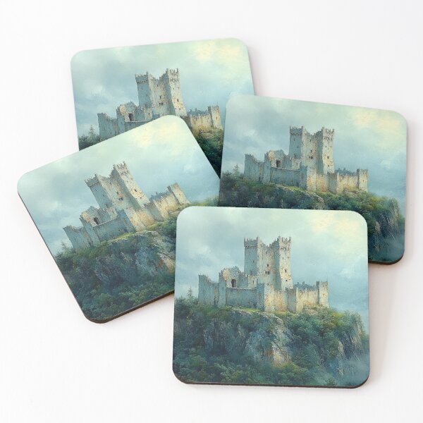 Item preview, Ruins of a castle on a hill, painting style designed and sold by ArtNames.