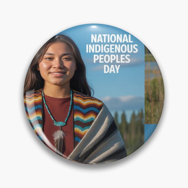 Item preview, National Indigenous Peoples Day - Proud Indigenous Woman in Traditional Attire designed and sold by InspiredCreatives.