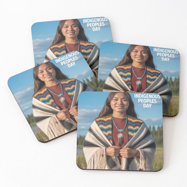 Item preview, National Indigenous Peoples Day - Proud Indigenous Woman in Traditional Attire designed and sold by InspiredCreatives.