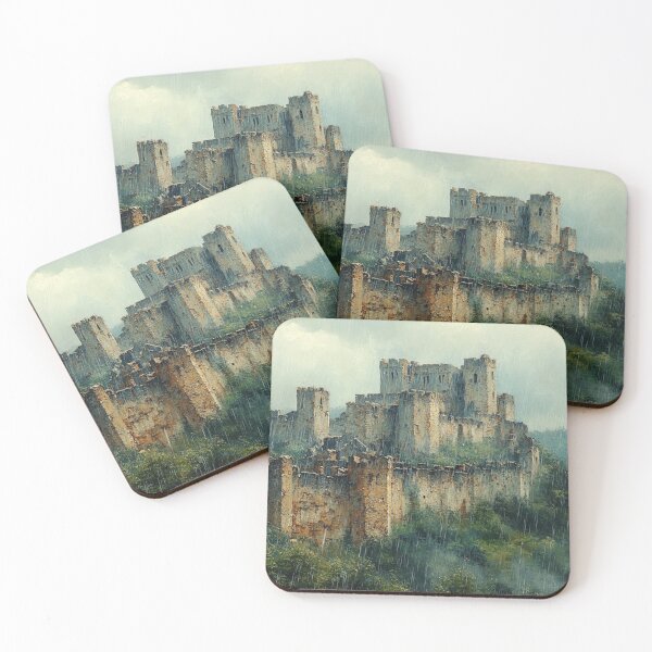 Item preview, Castle ruins in the rain, painting style designed and sold by ArtNames.