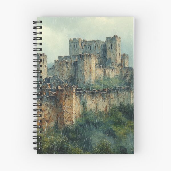 Item preview, Castle ruins in the rain, painting style designed and sold by ArtNames.