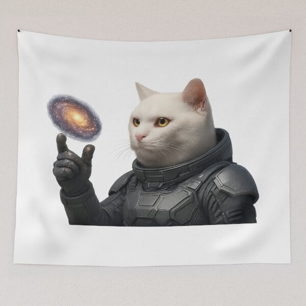 Item preview, Feline Astronaut Explorer | Cosmic Galaxy Art designed and sold by DibujandoPorfa.