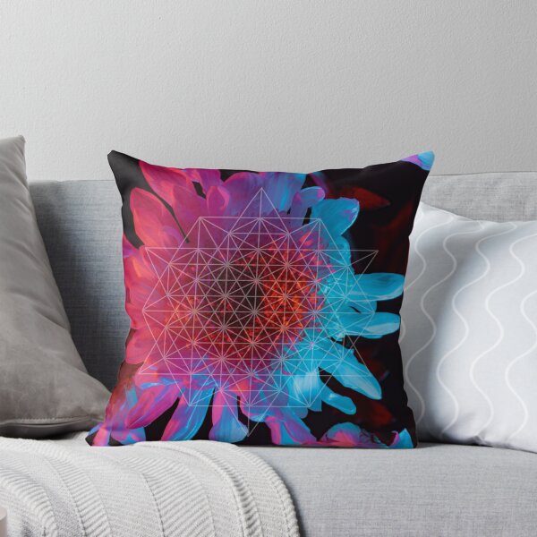 Item preview, Geometric Red & Blue Flower designed and sold by DIGIMarketCo.